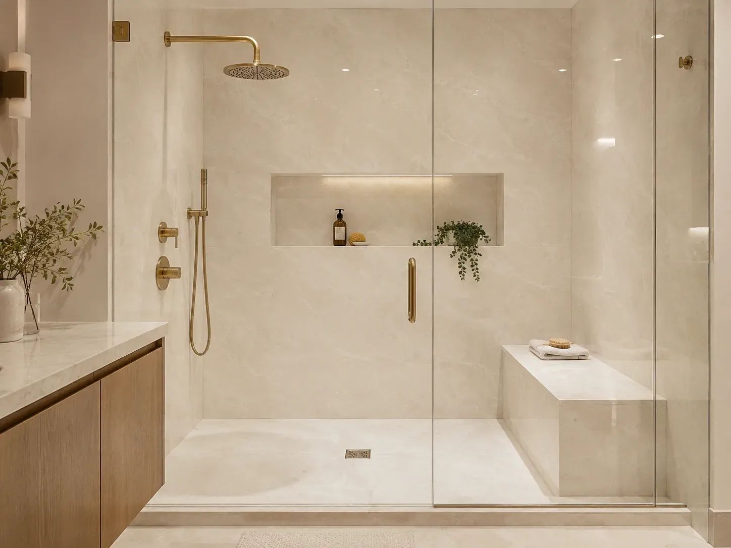 Crema Marfil Marble — Bathroom Inspiration