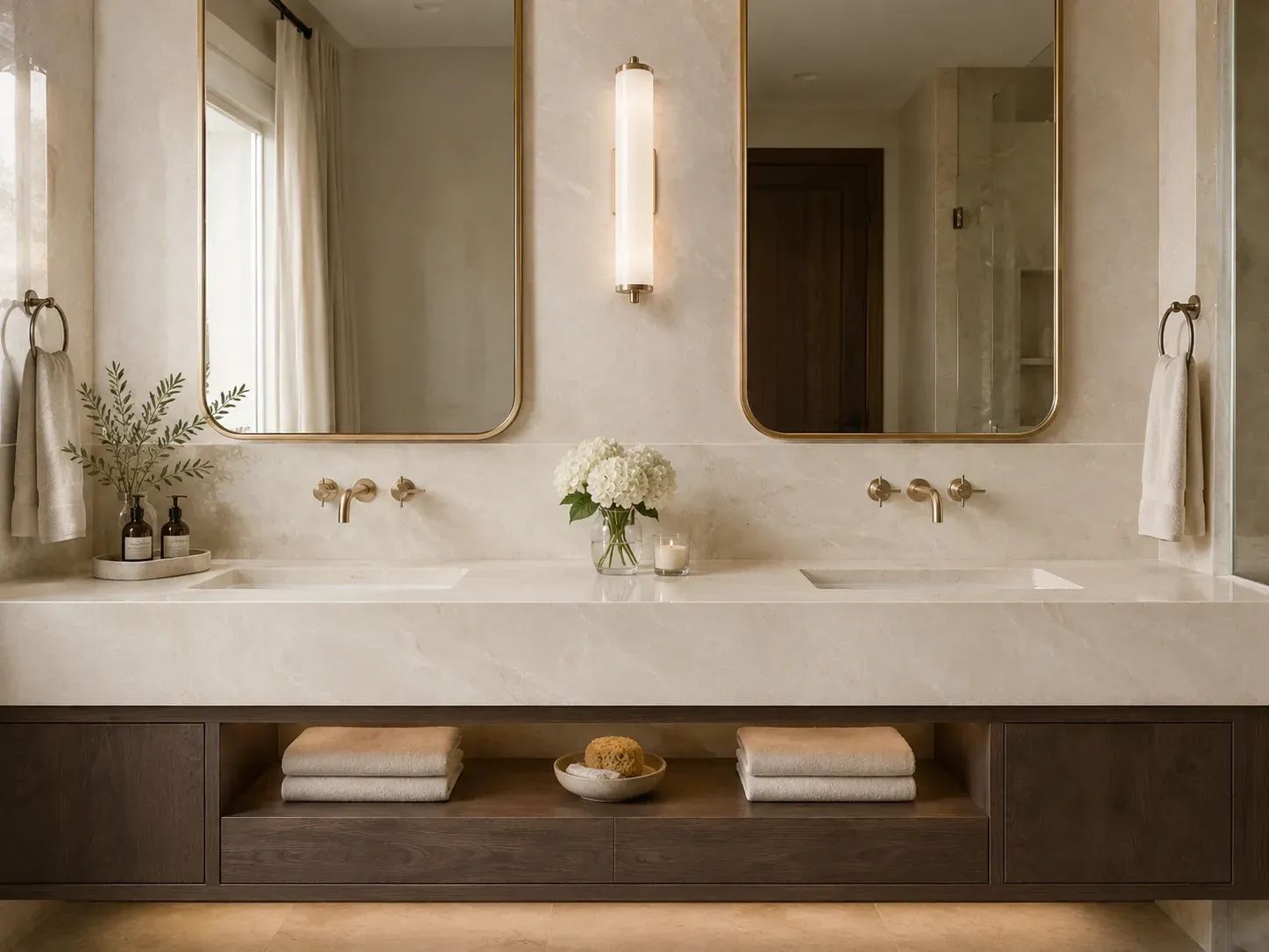 Crema Marfil Marble — Kitchen Inspiration