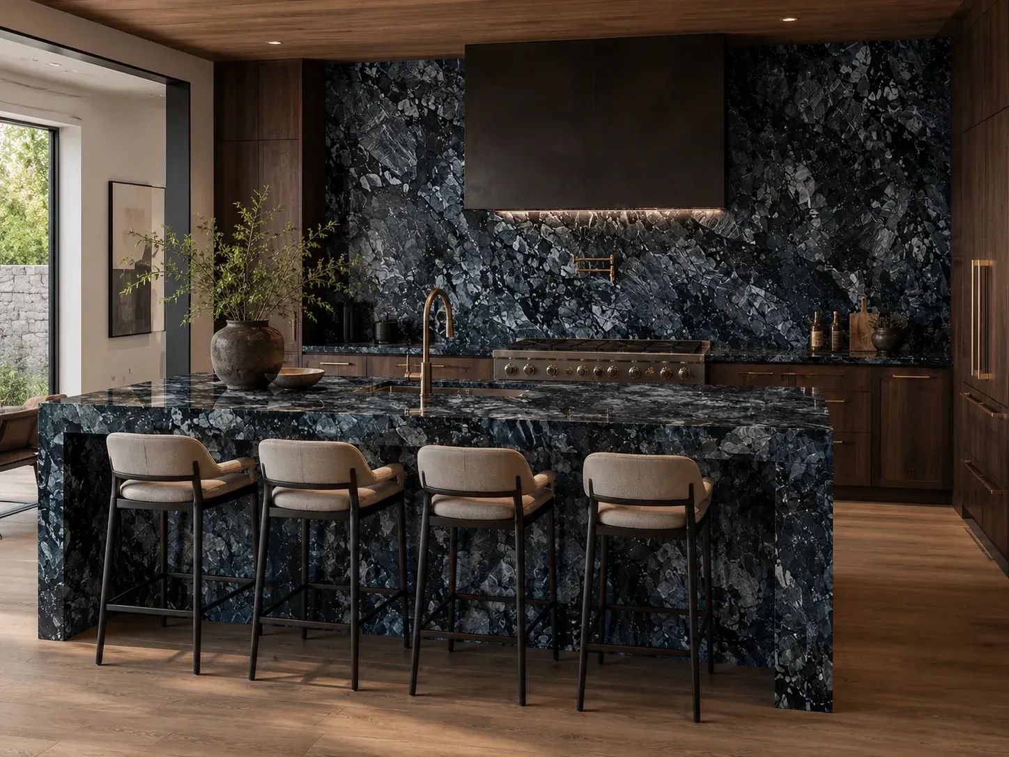 Ceppo Noir Marble — Kitchen Inspiration