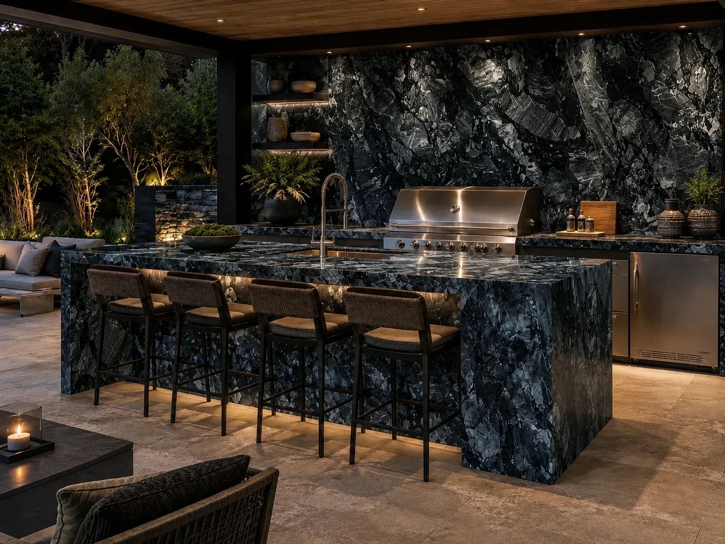 Ceppo Noir Marble — Outdoor Inspiration