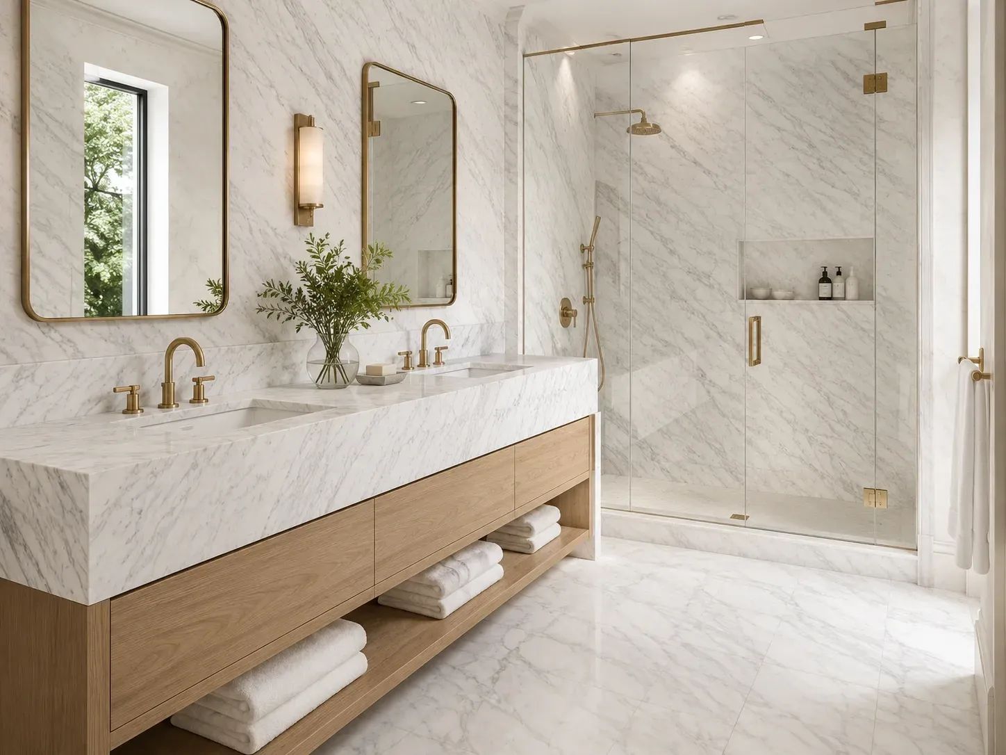 Calacatta Caldia Marble — Bathroom Inspiration