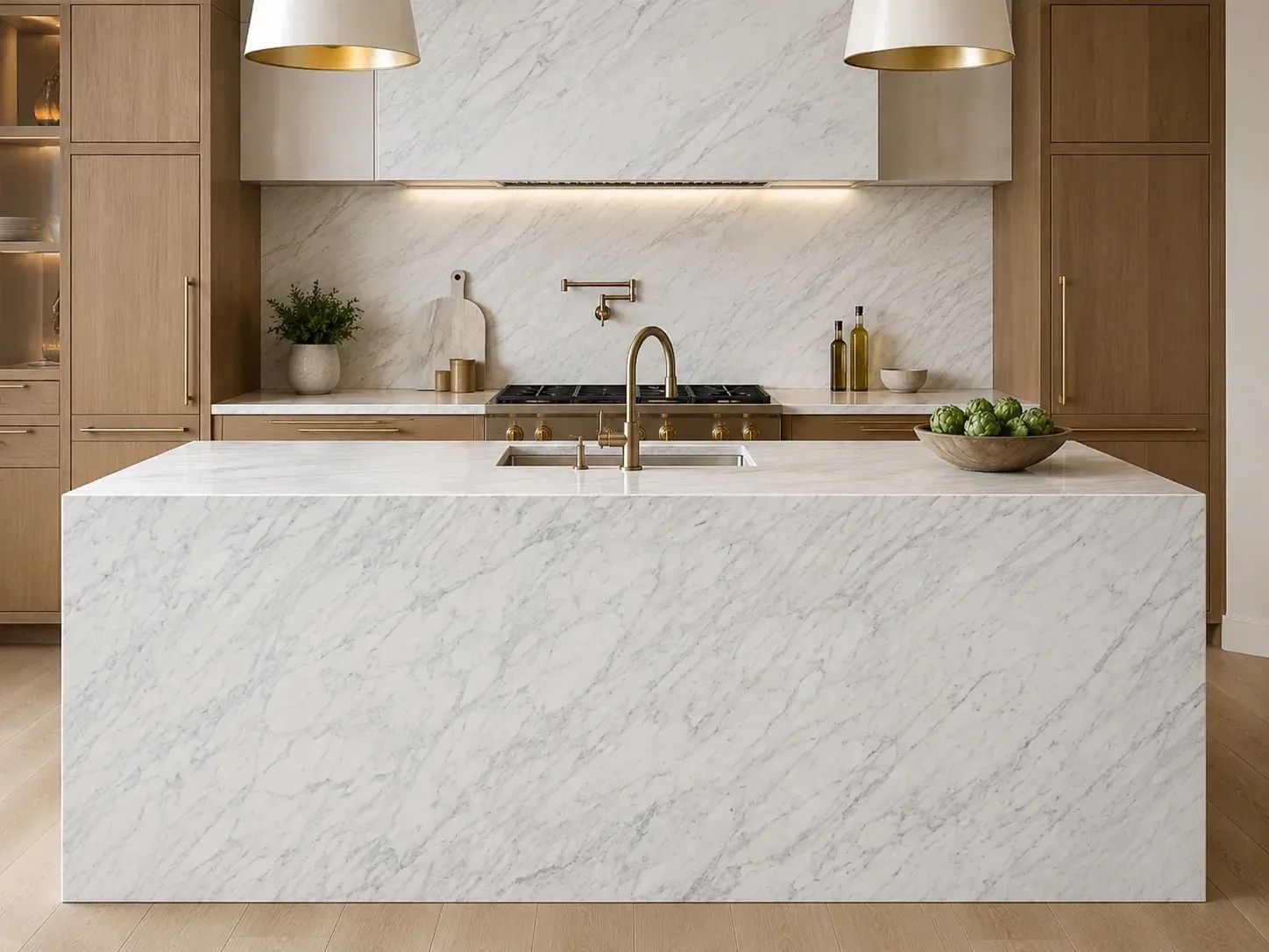 Calacatta Caldia Marble — Kitchen Inspiration