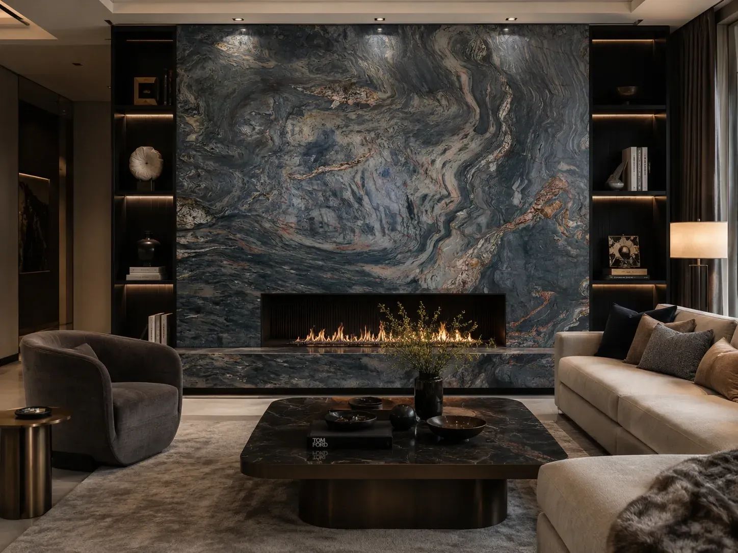 Fusion Quartzite — Fireplace Inspiration