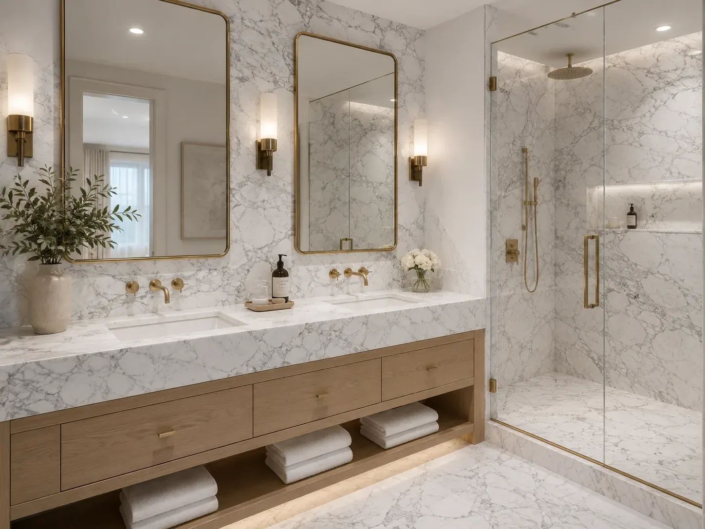 Calacatta Chiara Marble — Bathroom Inspiration
