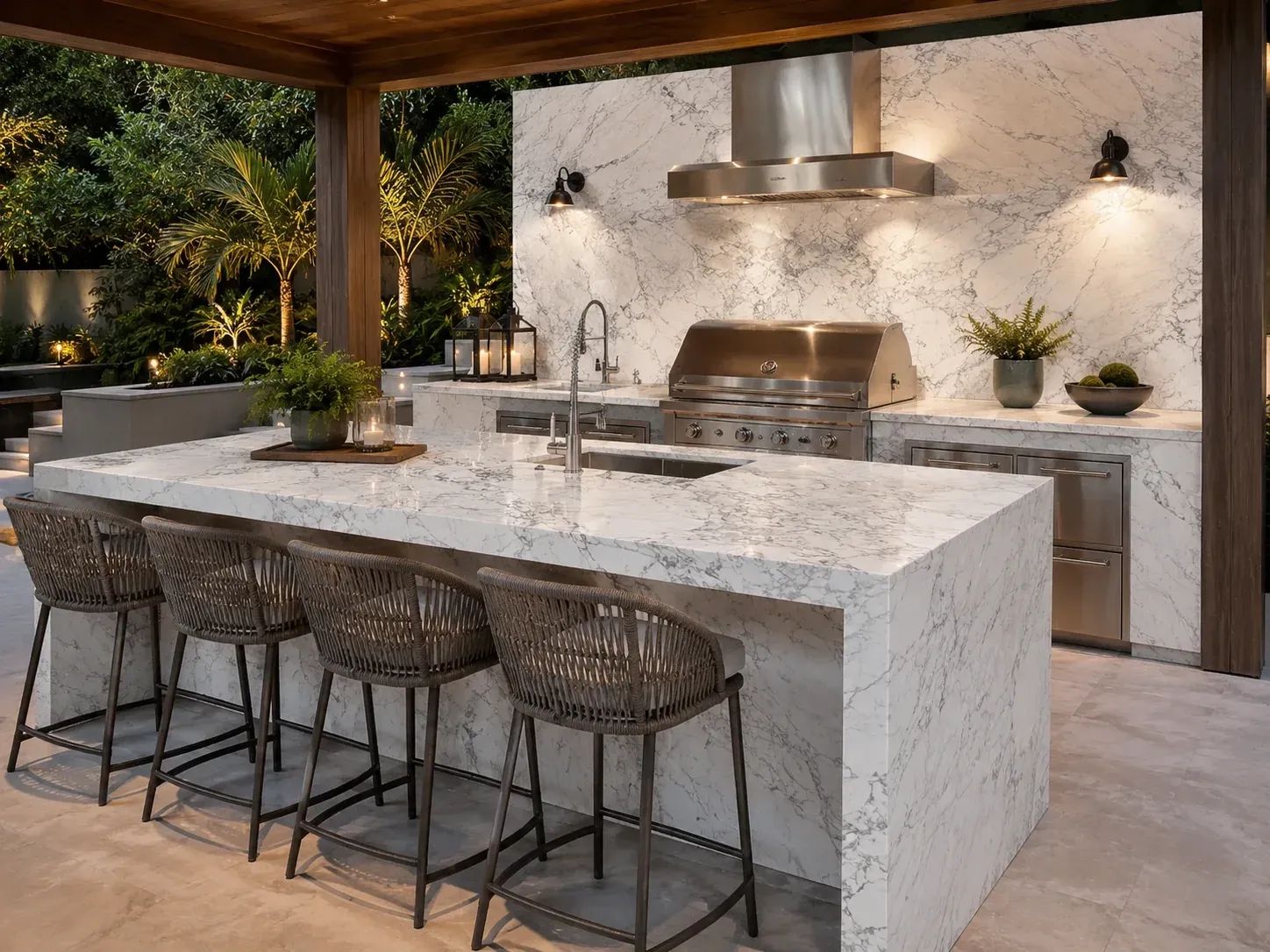 Calacatta Chiara Marble — Outdoor Inspiration