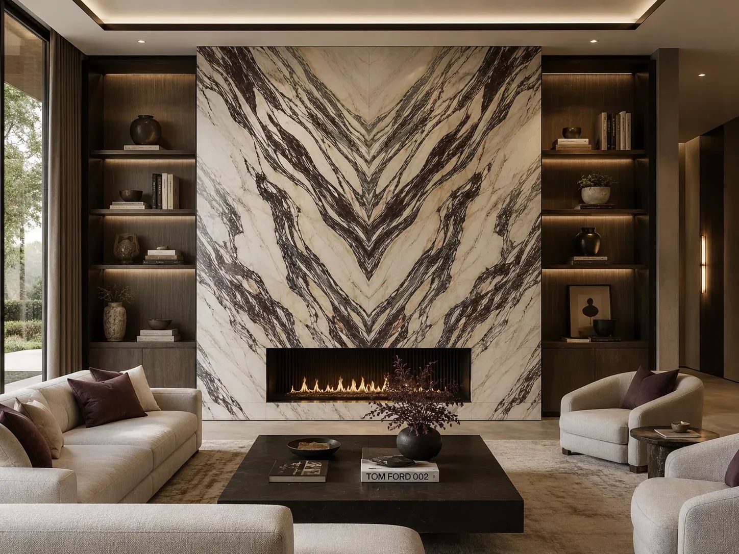 Calacatta Viola Fantastico Marble — Fireplace Inspiration