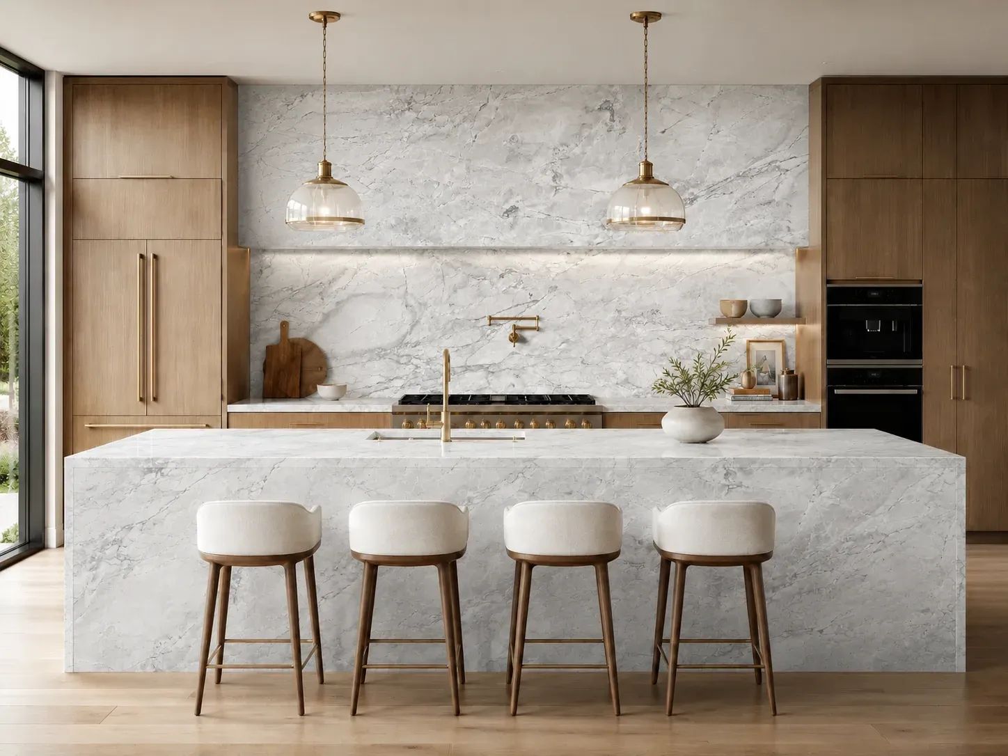 Super White Dolomite — Kitchen Inspiration