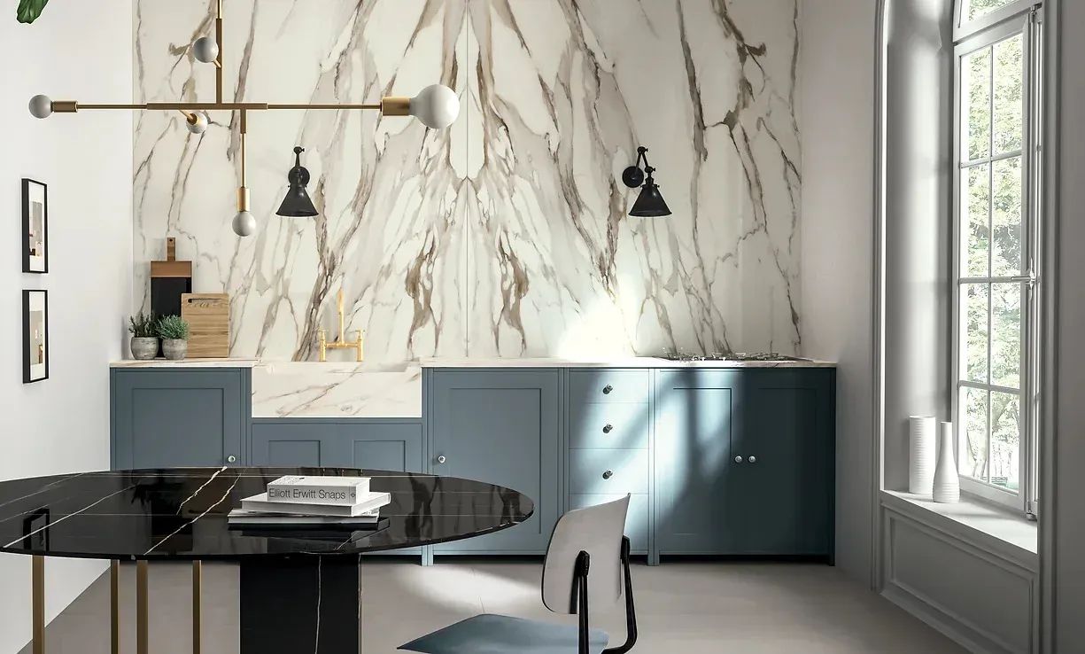 Calacatta Gold Porcelain — Kitchen Inspiration