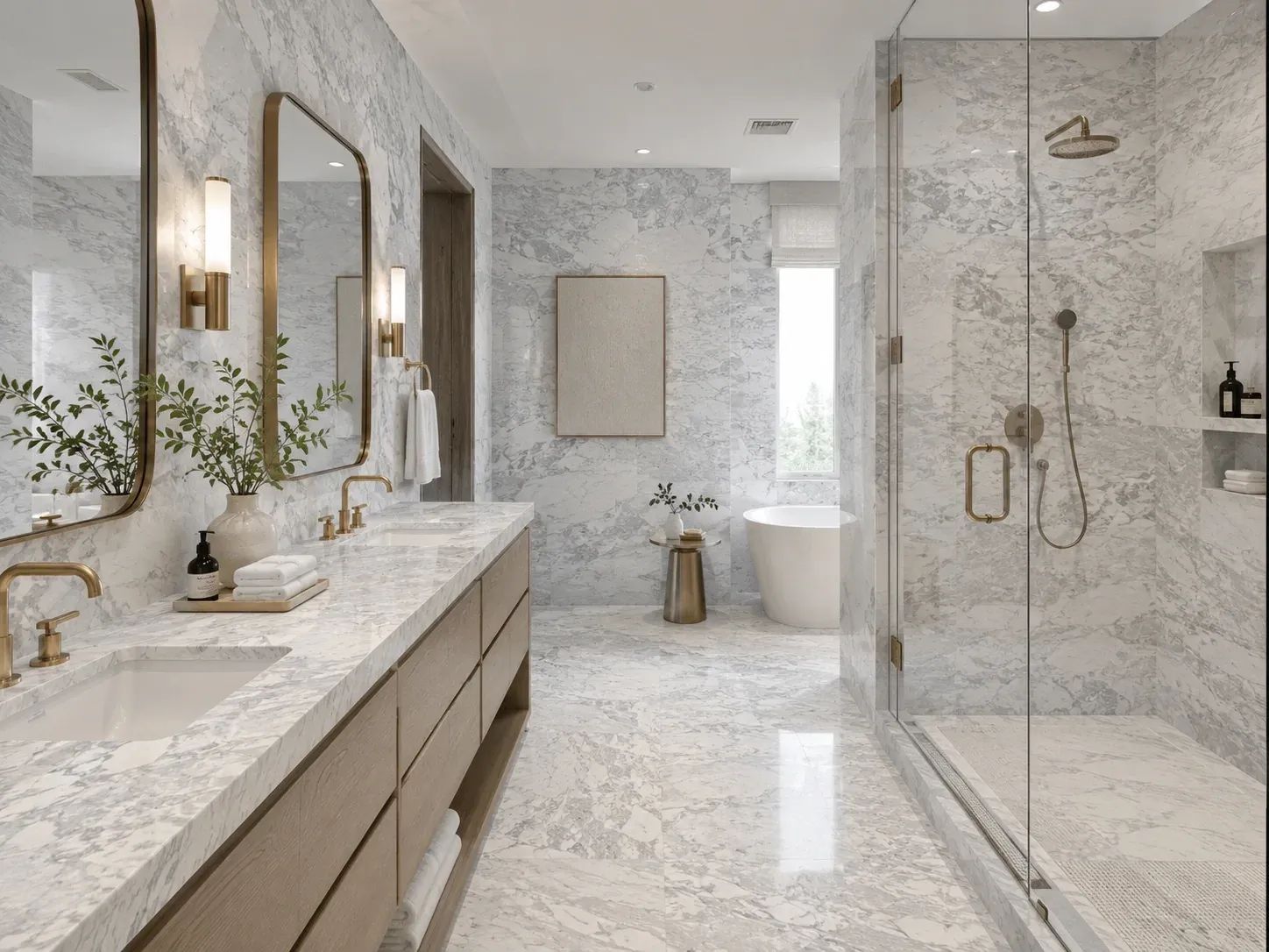 Calacatta Chiara Marble — Bathroom Inspiration
