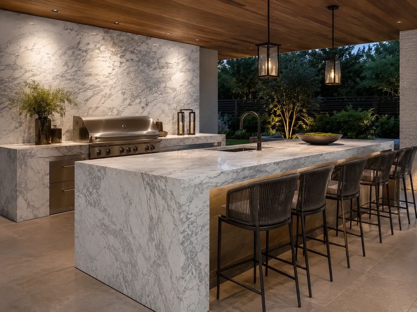 Calacatta Chiara Marble — Outdoor Inspiration
