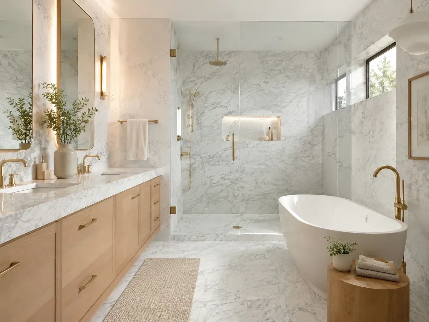 Calacatta Cremo Marble — Bathroom Inspiration