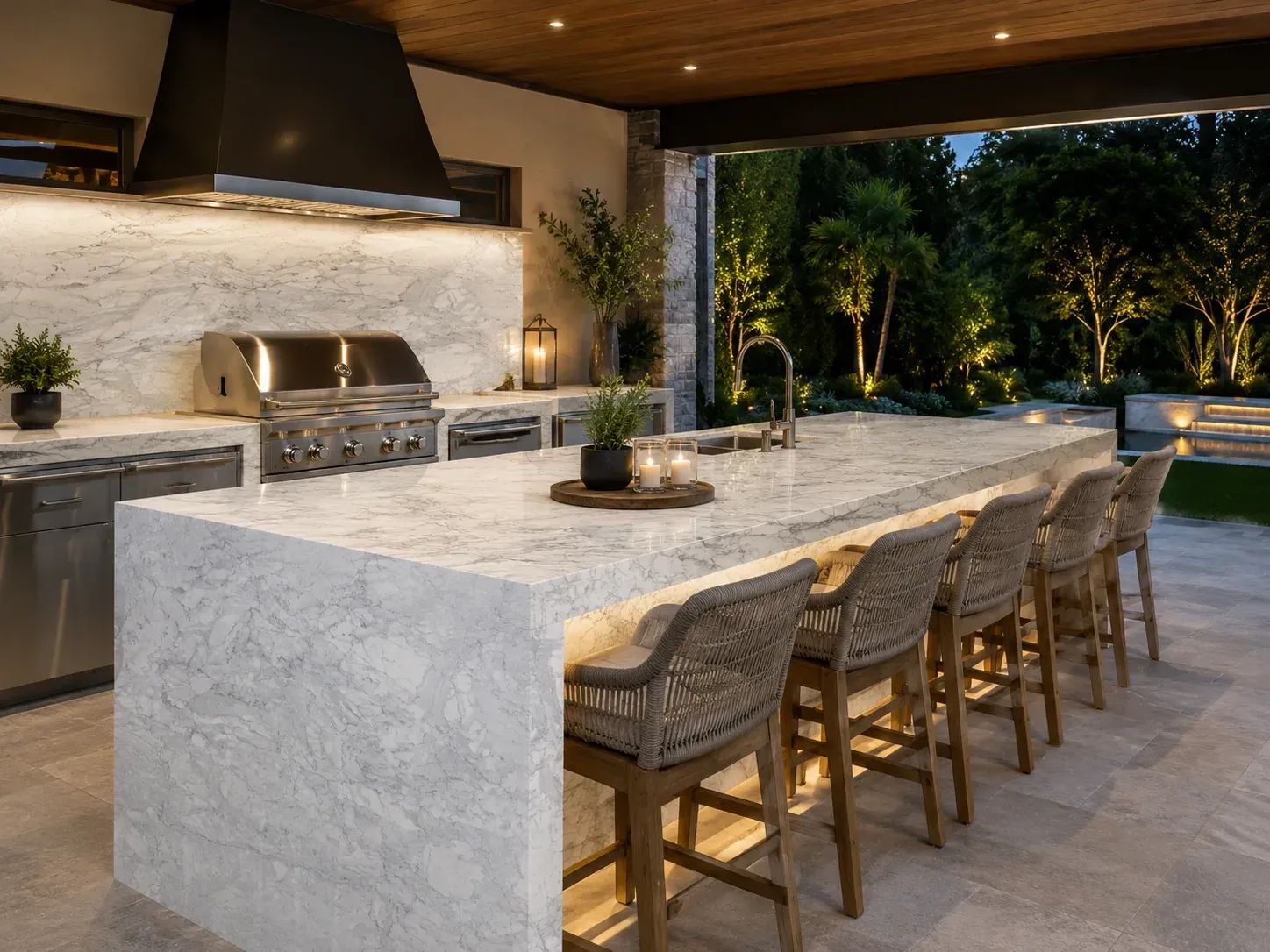 Calacatta Cremo Marble — Outdoor Inspiration
