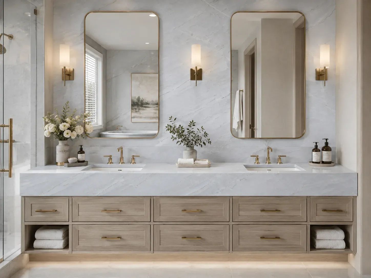 Azzura Bay Quartzite — Fireplace Inspiration