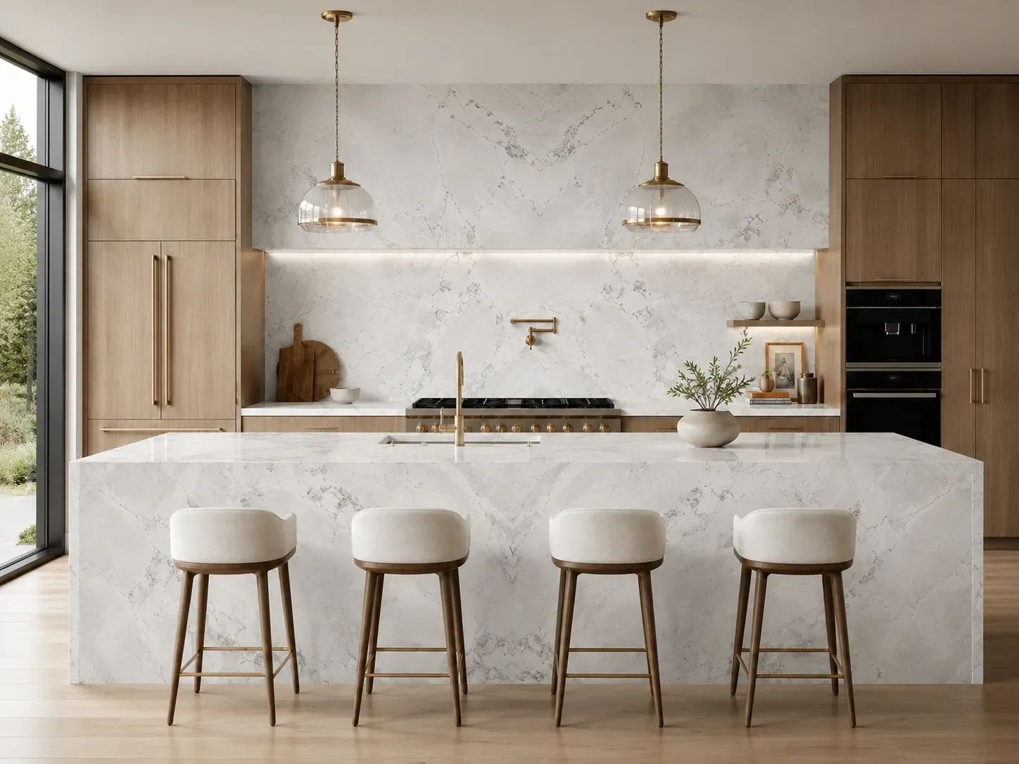 Super White Dolomite — Kitchen Inspiration