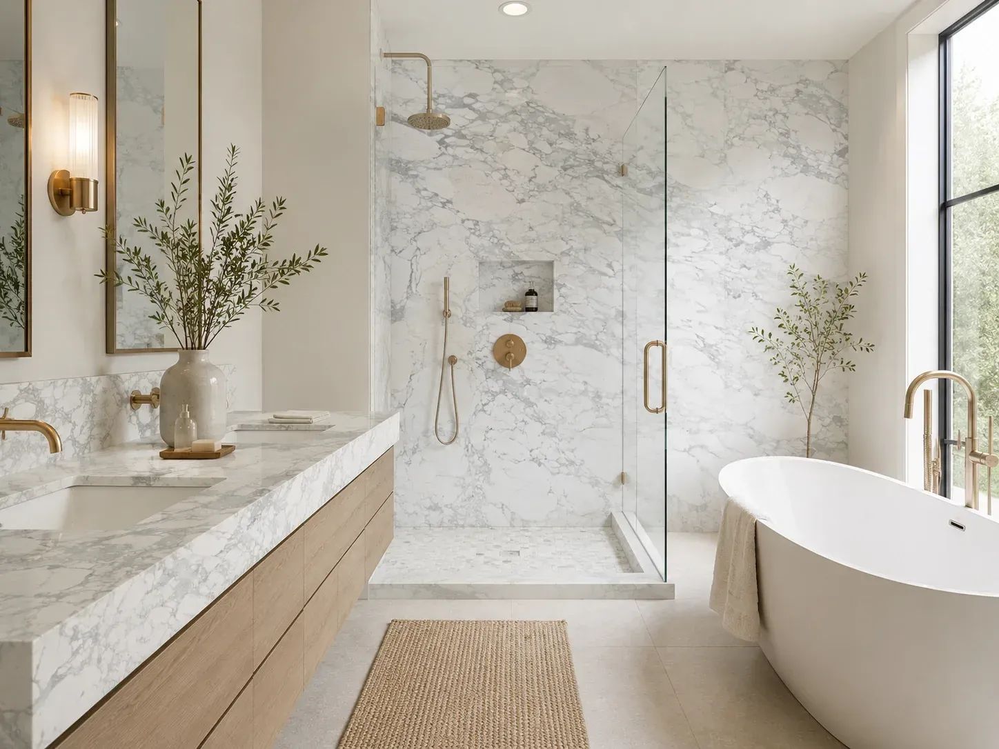 Calacatta Viola Marble — Bathroom Inspiration