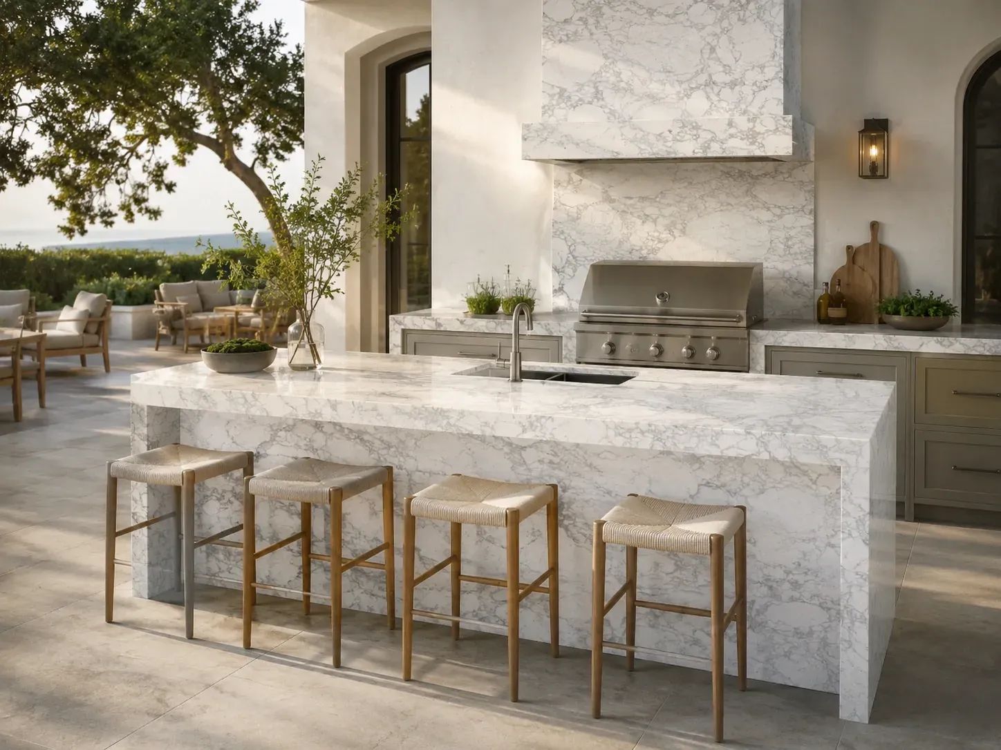 Calacatta Viola Marble — Outdoor Inspiration