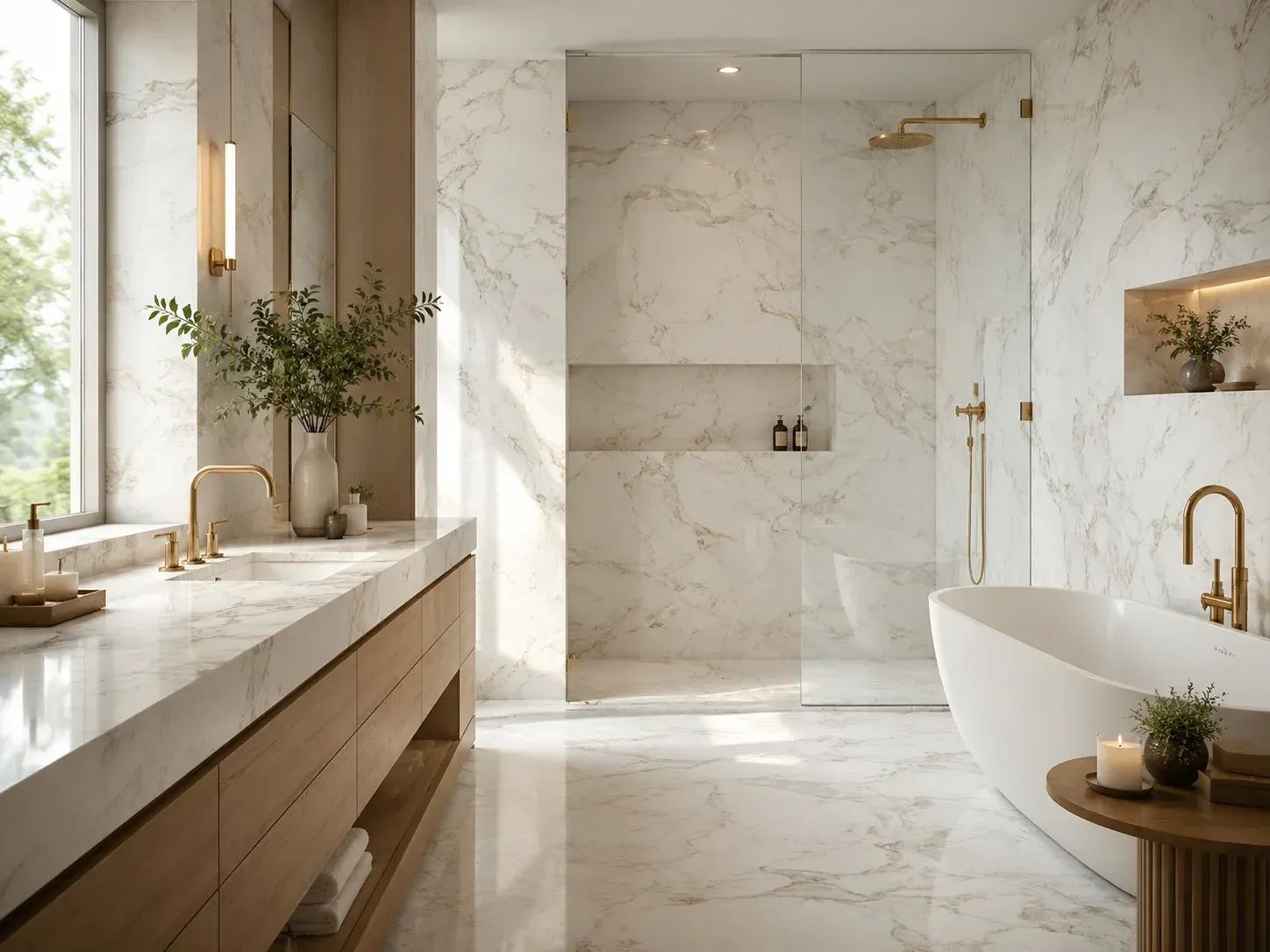 Calacatta Cielo Marble — Bathroom Inspiration