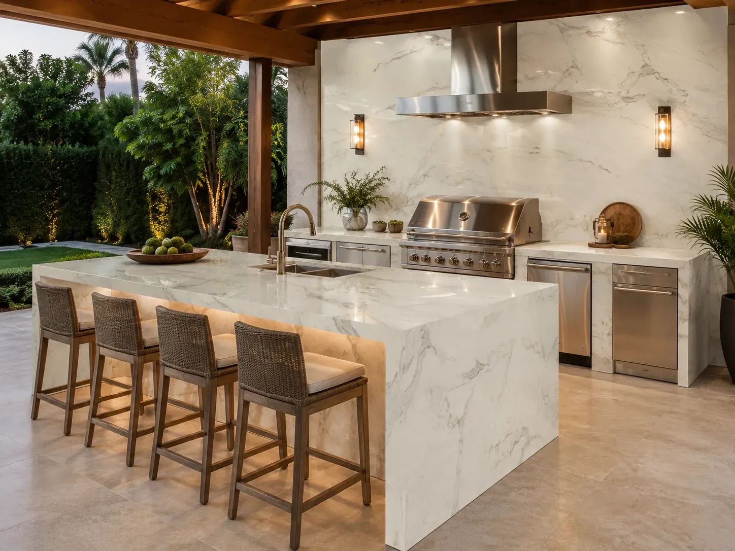 Calacatta Cielo Marble — Outdoor Inspiration
