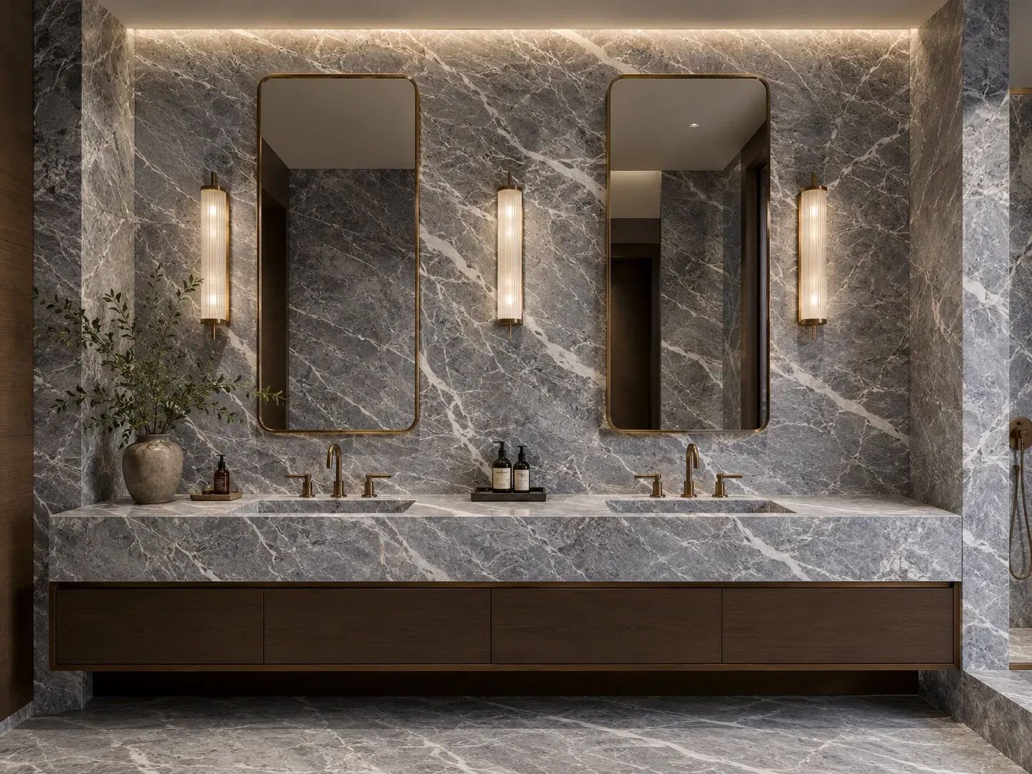 Fior Di Pesco Carnico Marble — Bathroom Inspiration