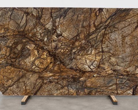 Rainforest Brown Marble Slab in Santa Clarita