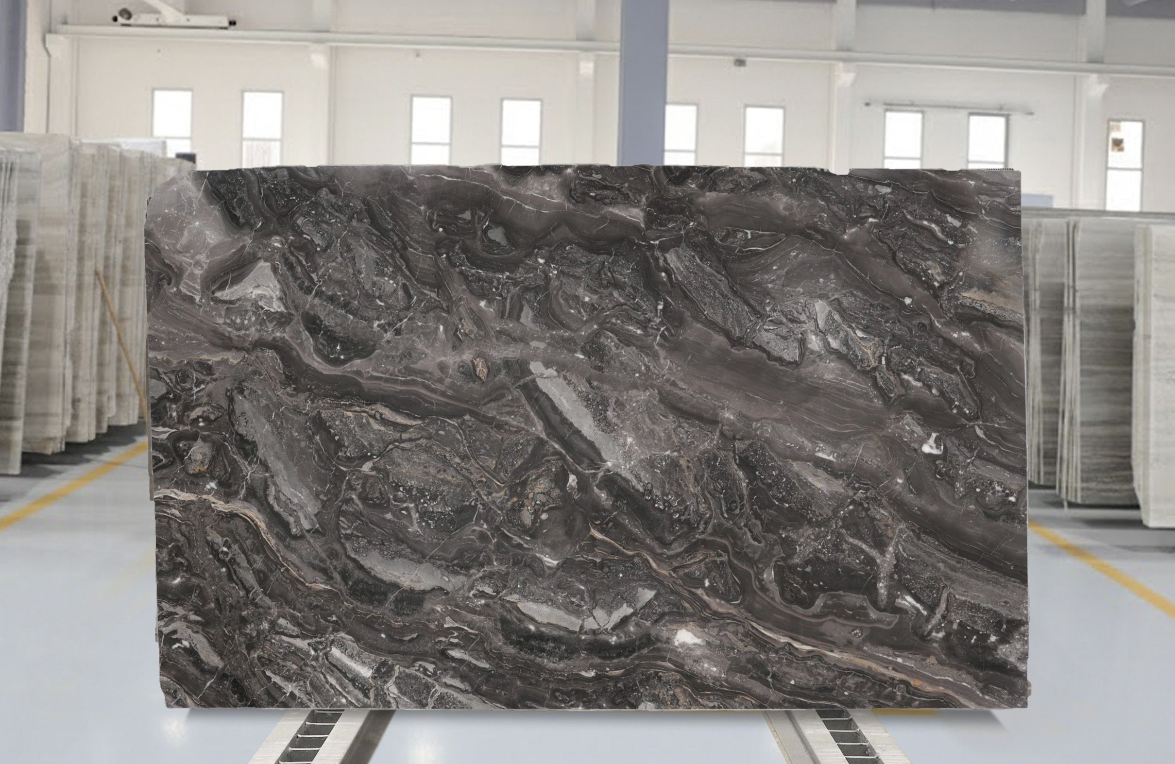 Arabescato Orobico Grigio Marble Slab in Sun Valley, Los Angeles