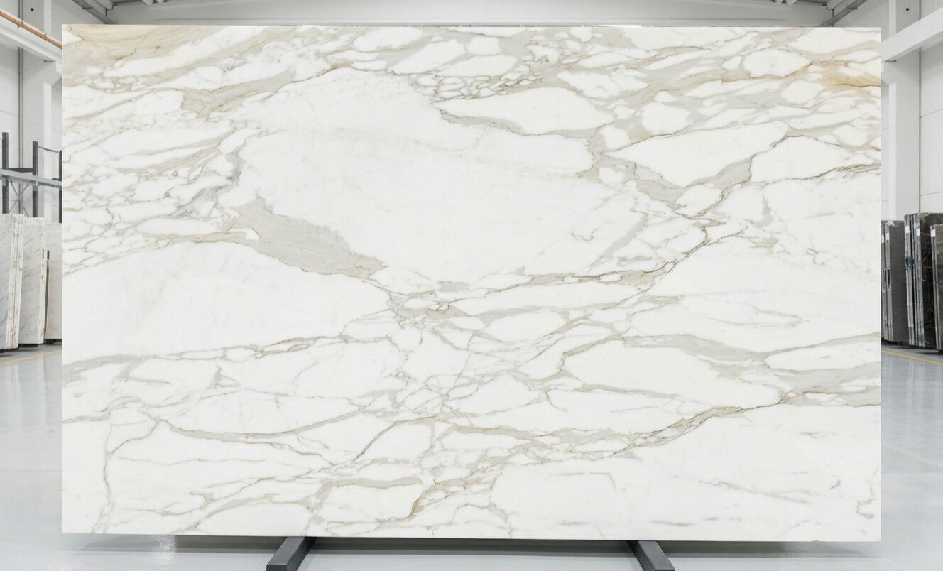Calacatta Gold Borghini Marble Slab in Sun Valley, Los Angeles
