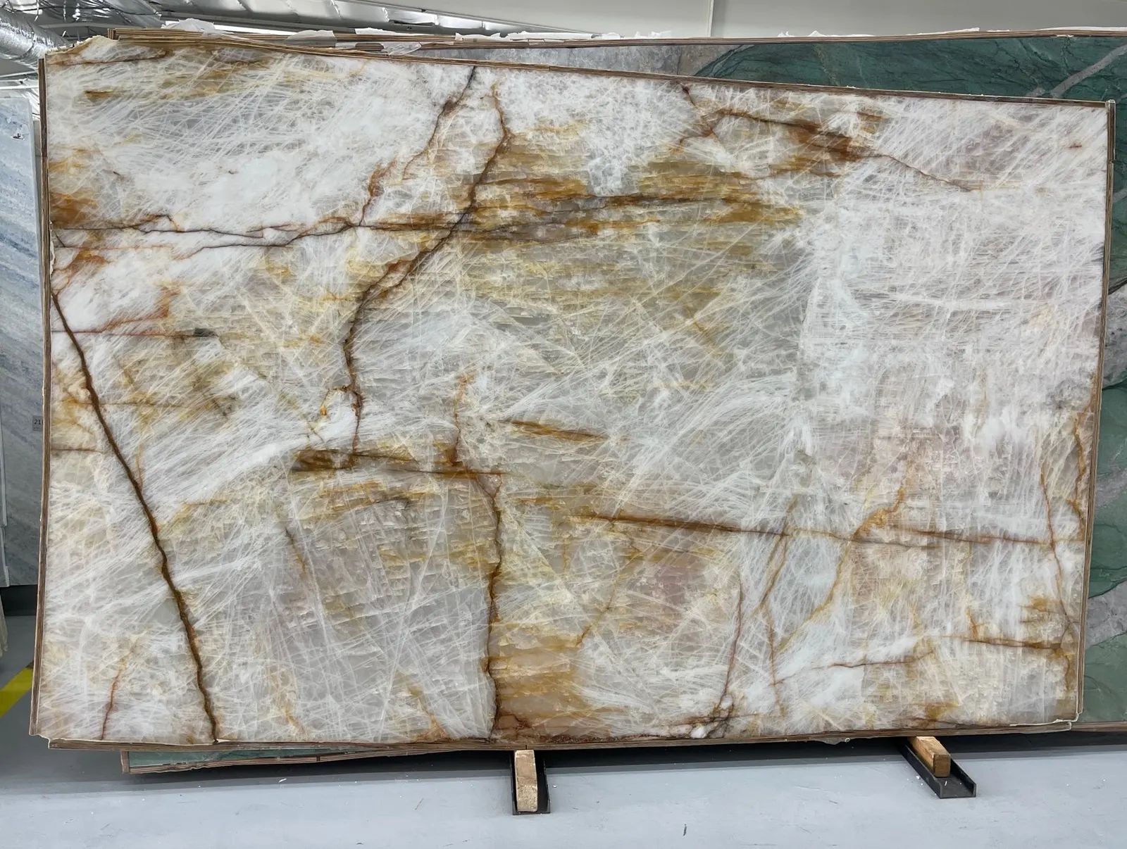 Crystallo Fire Quartzite Slab in Van Nuys, Los Angeles
