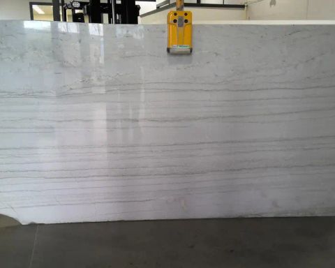 White V/c Quartzite Slab in Sun Valley, Los Angeles
