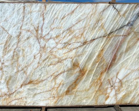 Crystallo Diamante Quartzite Slab in Van Nuys, Los Angeles