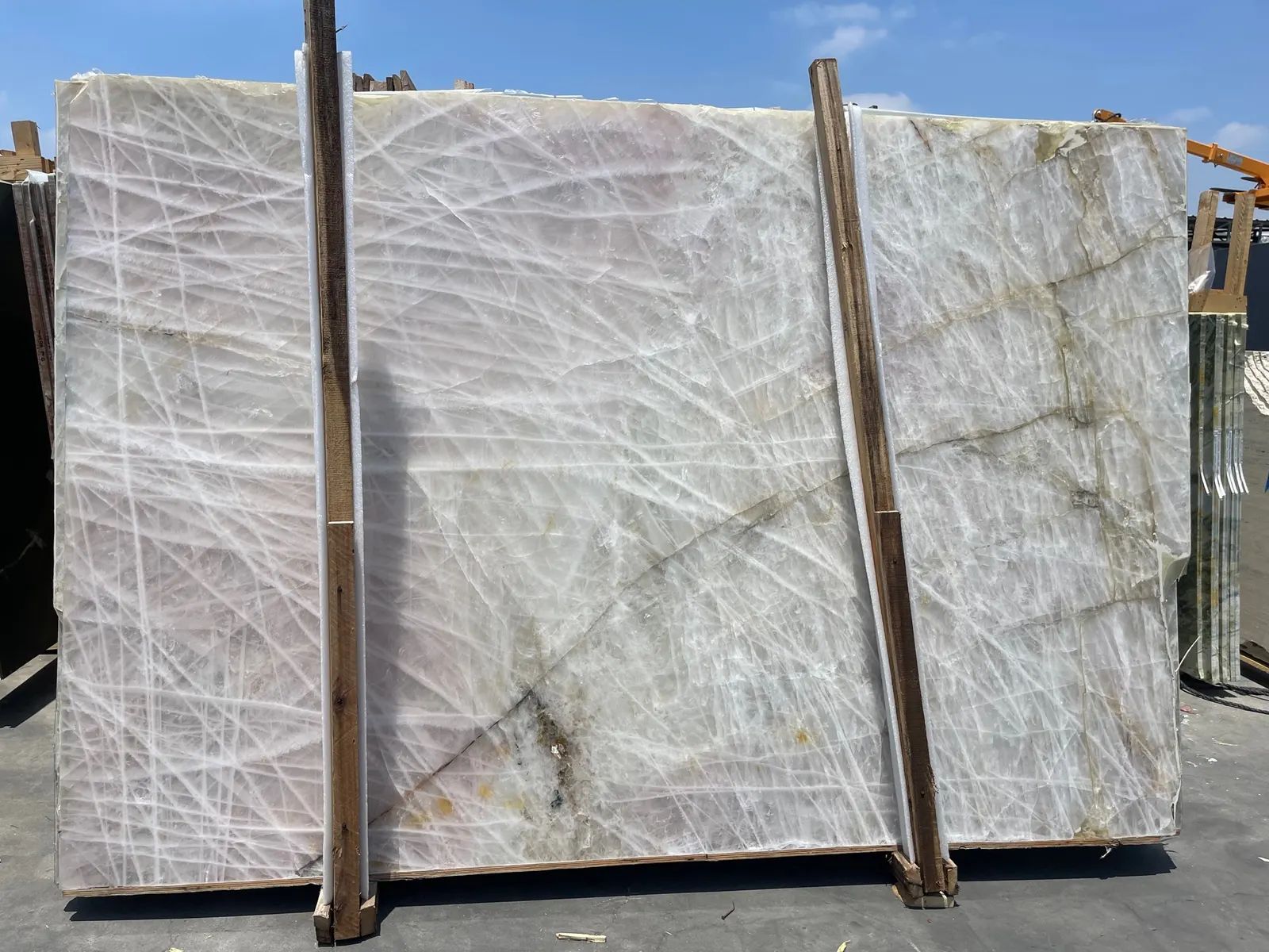 Crystallo Rose Quartzite Slab in Van Nuys, Los Angeles