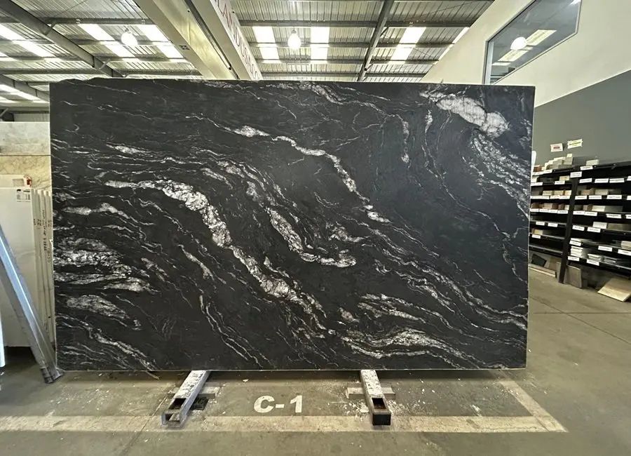 Elegant Black Quartzite Slab in North Hollywood, Los Angeles