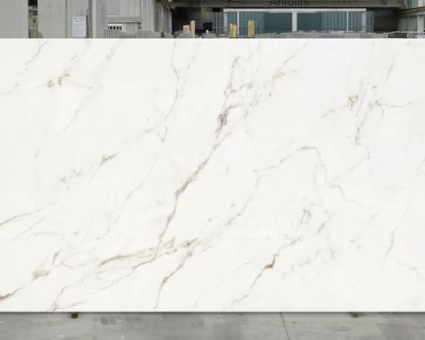Calacatta Vena Oro Tech Side A Porcelain Slab in Sun Valley, Los Angeles