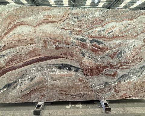 Arabescato Rosso Extra Marble Slab in North Hollywood, Los Angeles